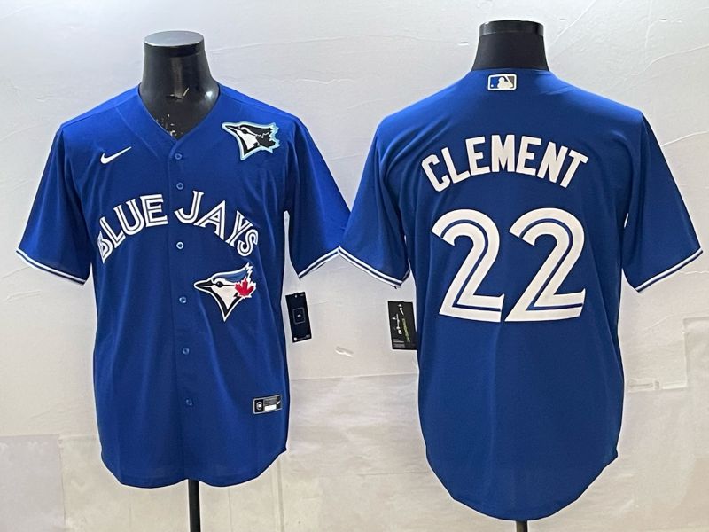 Men 2025 Toronto Blue Jays #22 Clement blue Game Nike MLB Jersey 0022